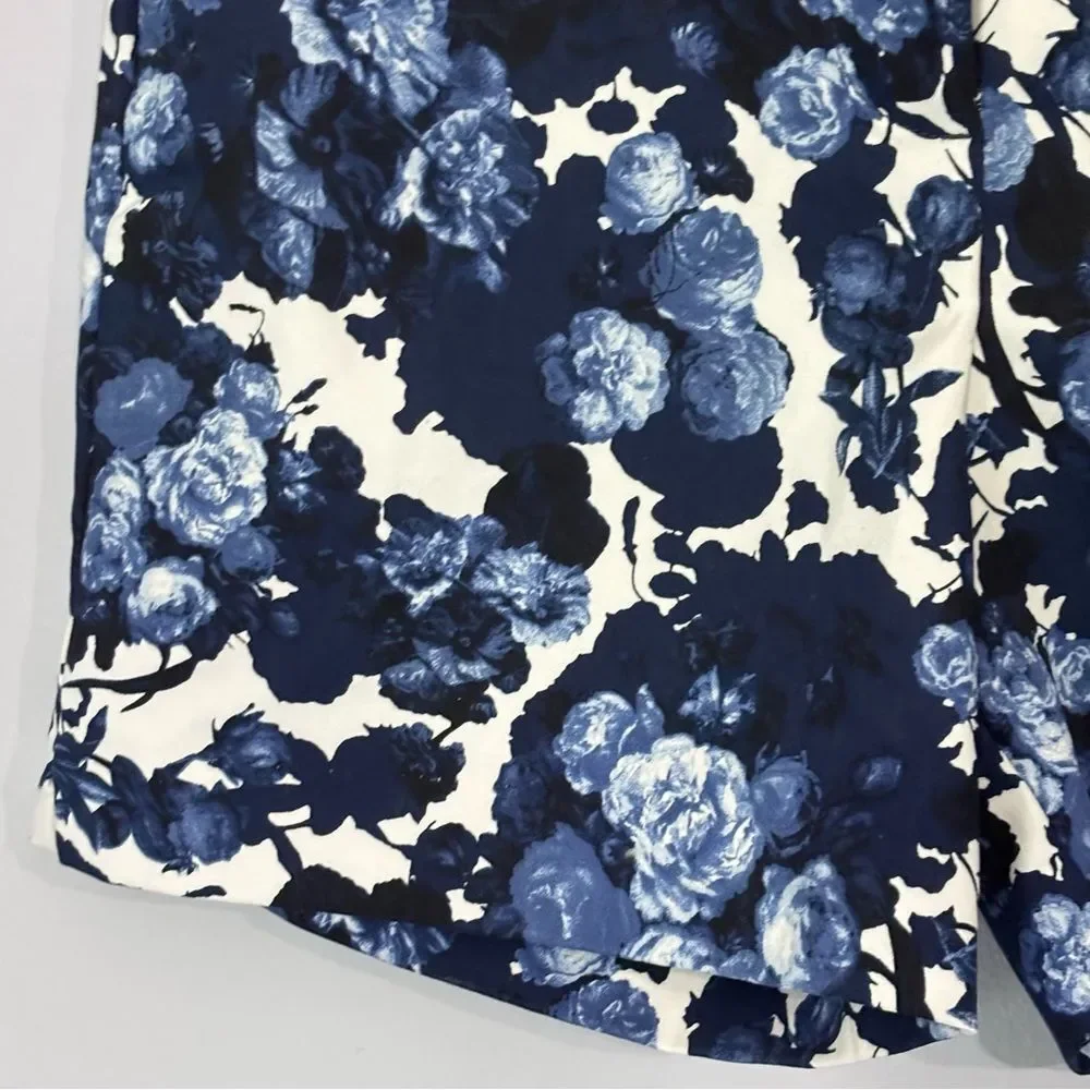 The Limited | Women’s Indigo Navy Floral Tailored Fit Casual Shorts Size 4